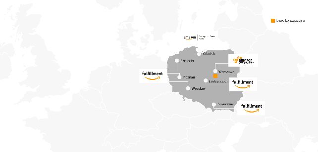 Amazon stworzy ponad 1 000 miejsc pracy w nowym centrum logistyki e-commerce pod Łodzią