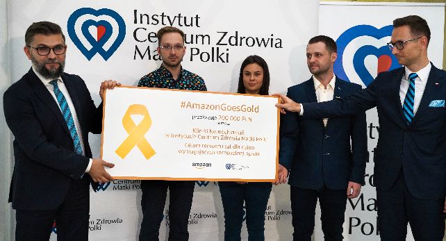 Amazon przekazał 200 000 zł Instytutowi Centrum Zdrowia Matki Polki w Łodzi 
